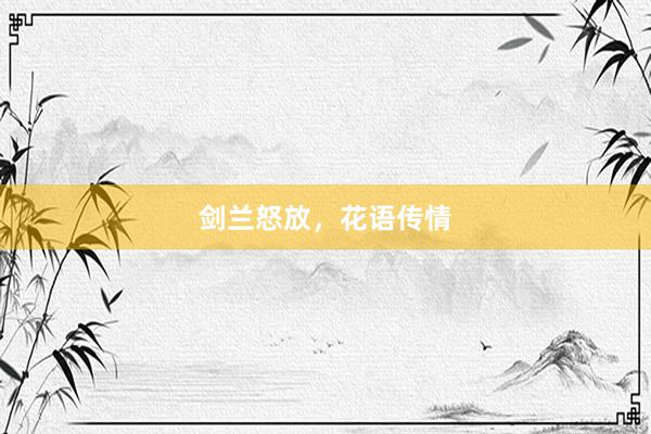 剑兰怒放，花语传情